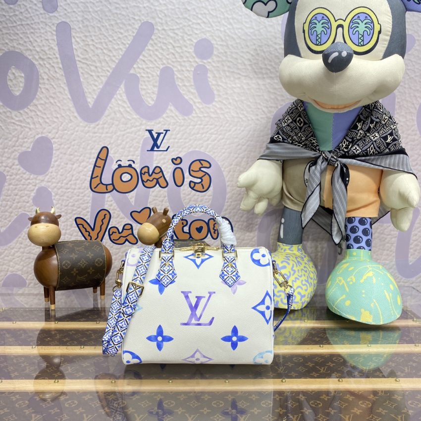 louis vuitton speedy bandouliere 25 blue 6