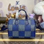 louis vuitton speedy bandouliere 25 blue grid 5