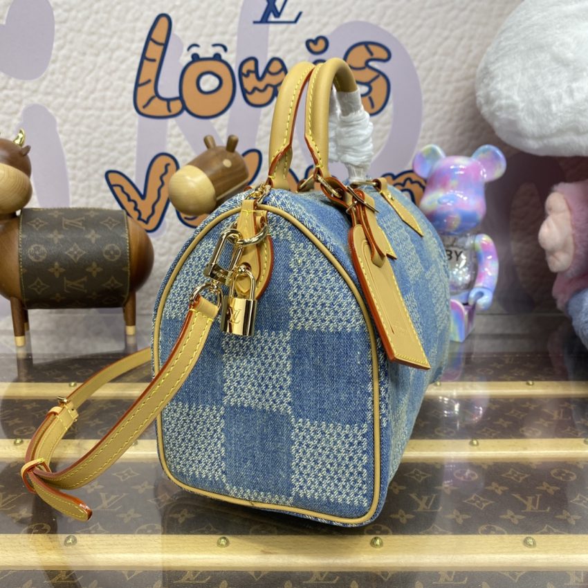 louis vuitton speedy bandouliere 25 denim 7