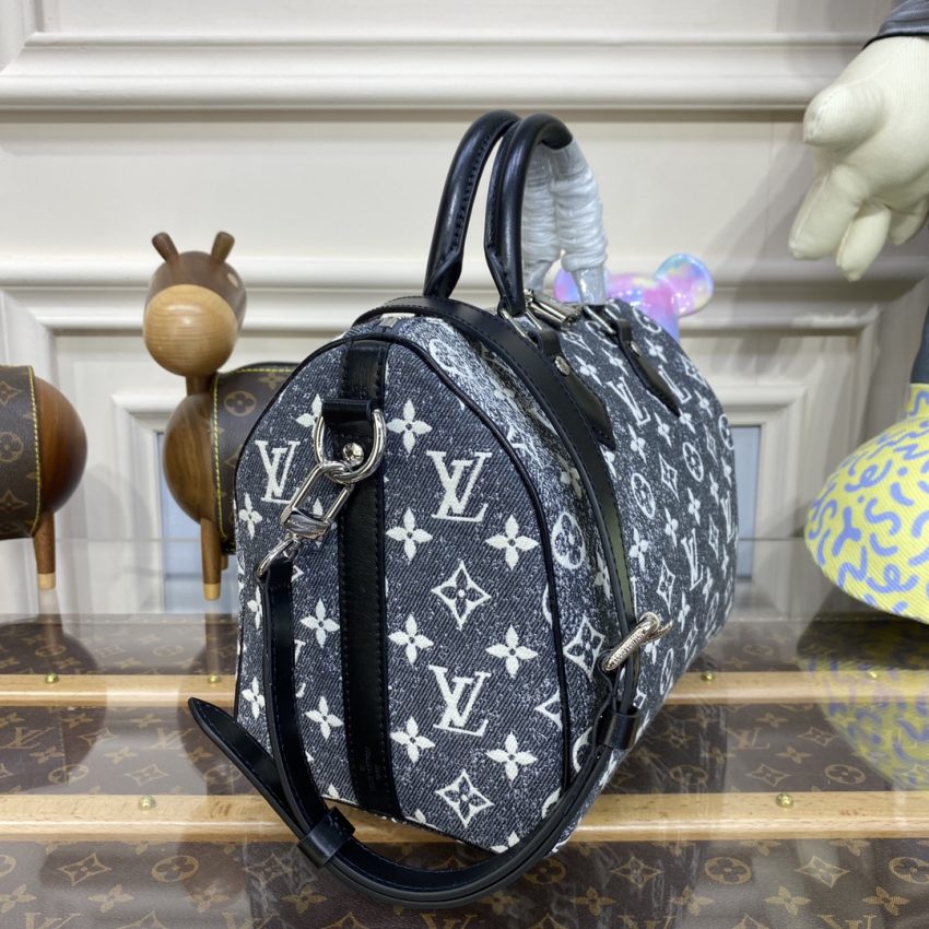louis vuitton speedy bandouliere 25 denim canvas 4