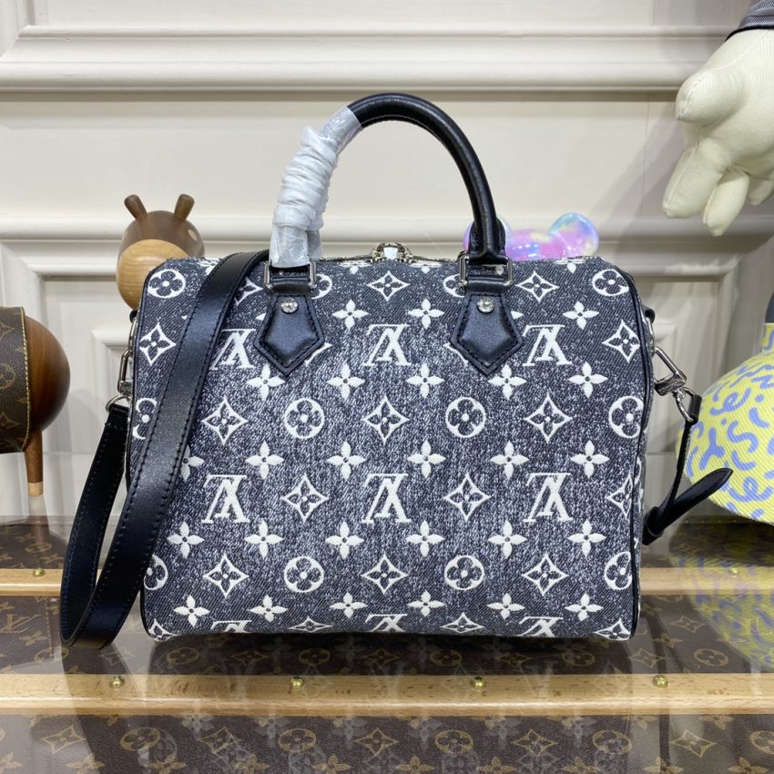 louis vuitton speedy bandouliere 25 denim canvas 6