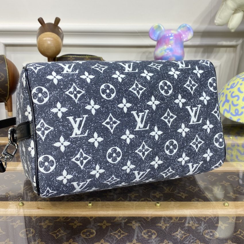 louis vuitton speedy bandouliere 25 denim canvas 7
