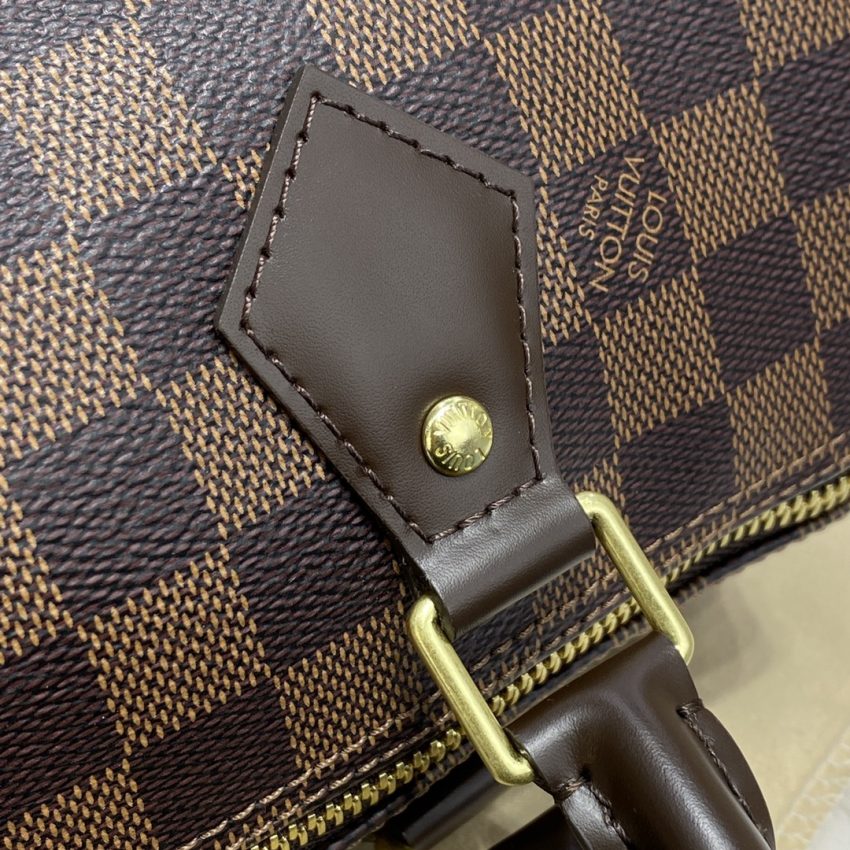 Louis Vuitton Speedy brunt rutnät 12