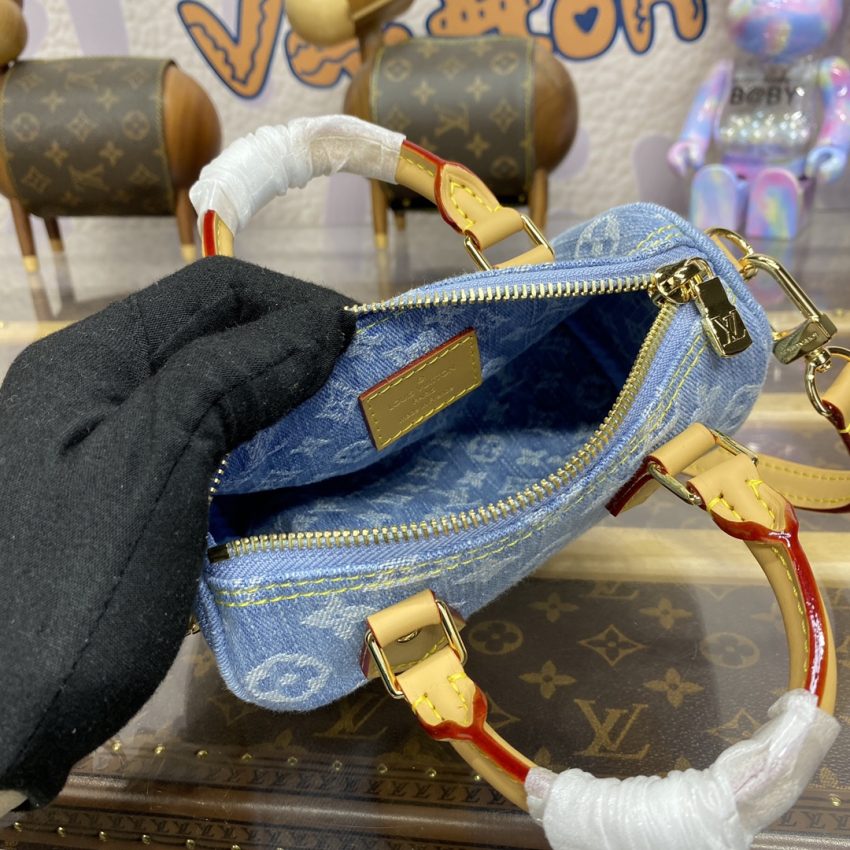 louis vuitton speedy nano denim 10