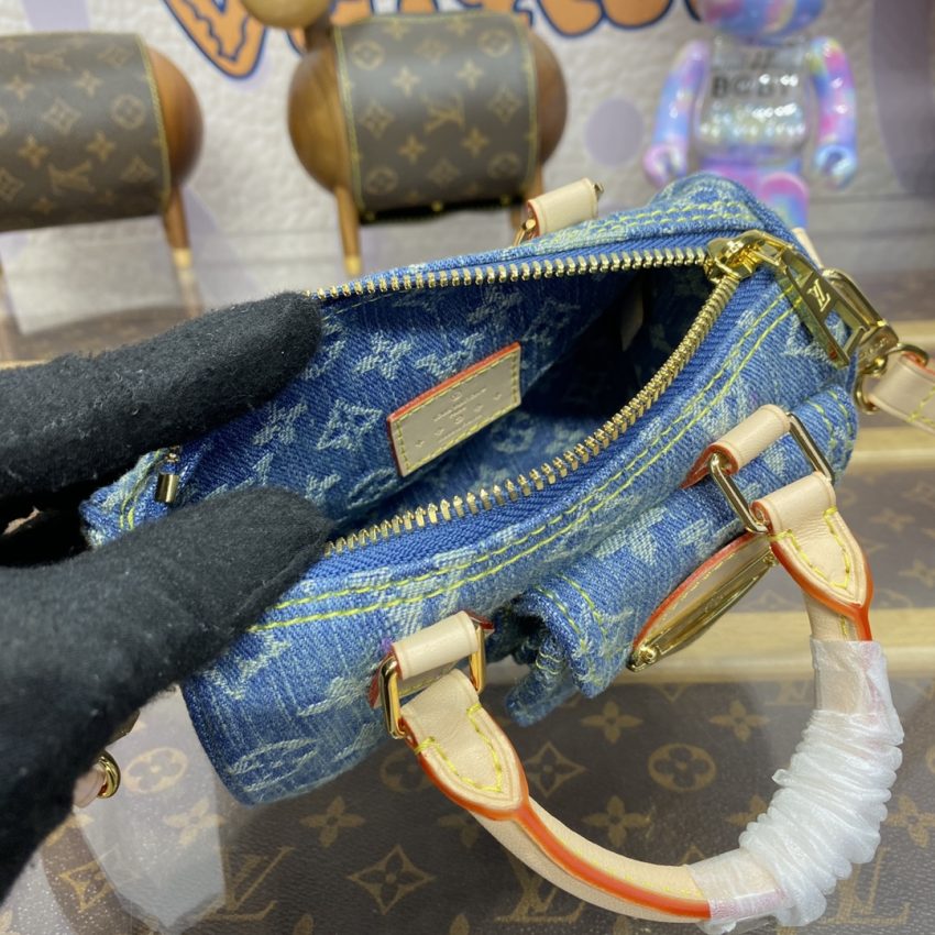 louis vuitton speedy nano denim new 4