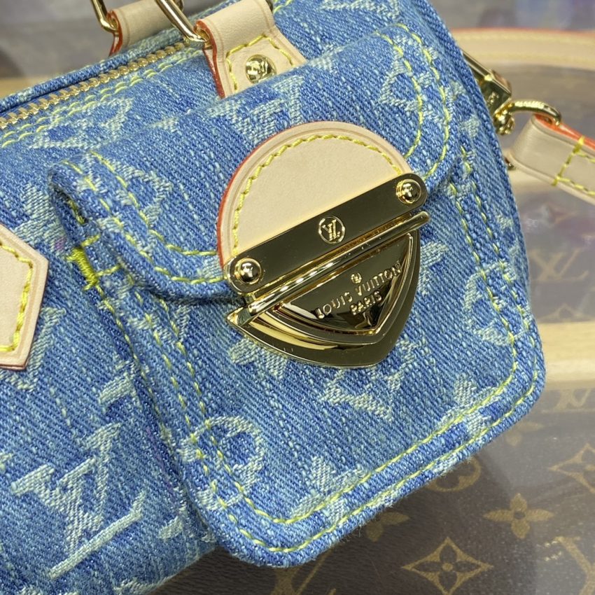 louis vuitton speedy nano denim new 5