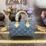 louis vuitton speedy nano denim new 7