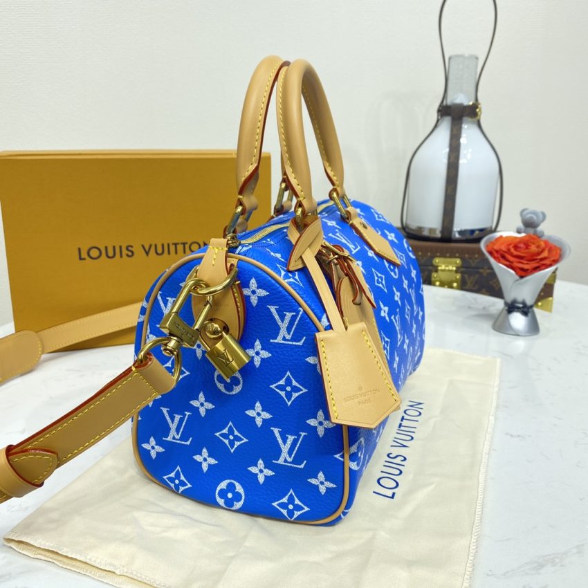 louis vuitton speedy p9 bandouliere 25 blue 3