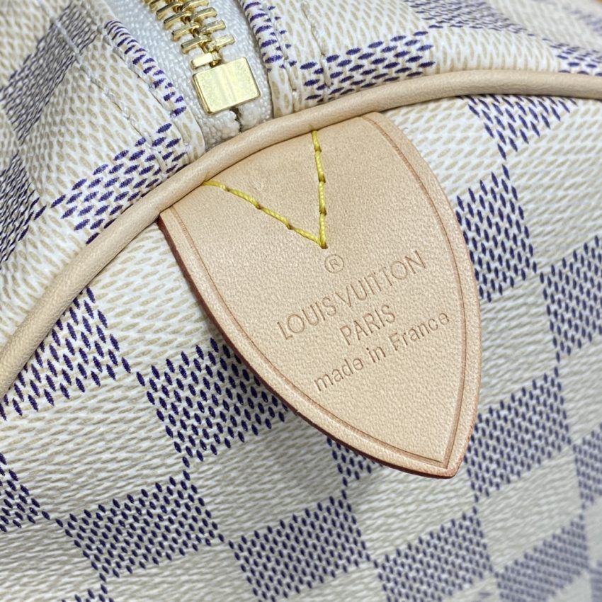 louis vuitton speedy white grid 11