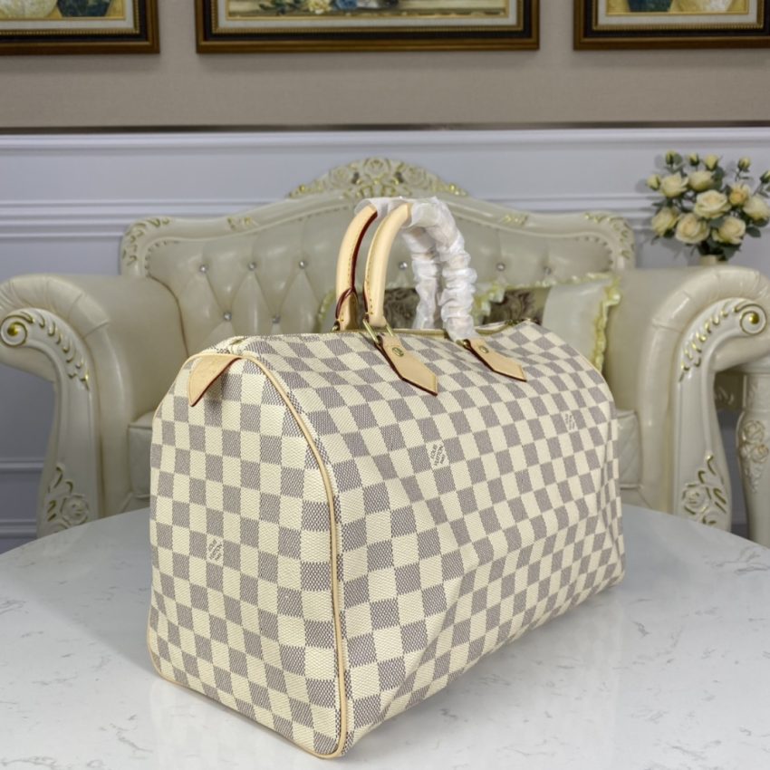 louis vuitton speedy white grid 8