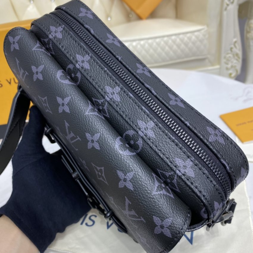 louis vuitton steamer messenger black canvas 9