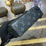 louis vuitton steamer wearable wallet black canvas 7