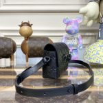 louis vuitton steamer wearable wallet full black 6