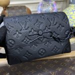 louis vuitton steamer wearable wallet full black 8