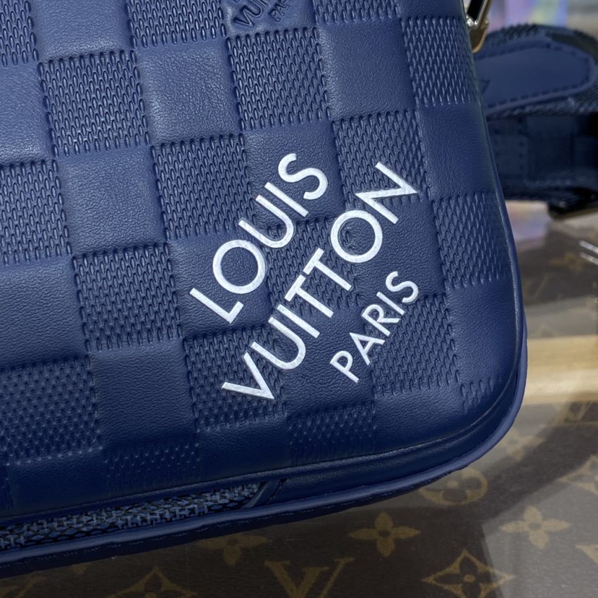 louis vuitton trio messenger blue grid 4
