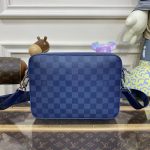 louis vuitton trio messenger blue grid 6
