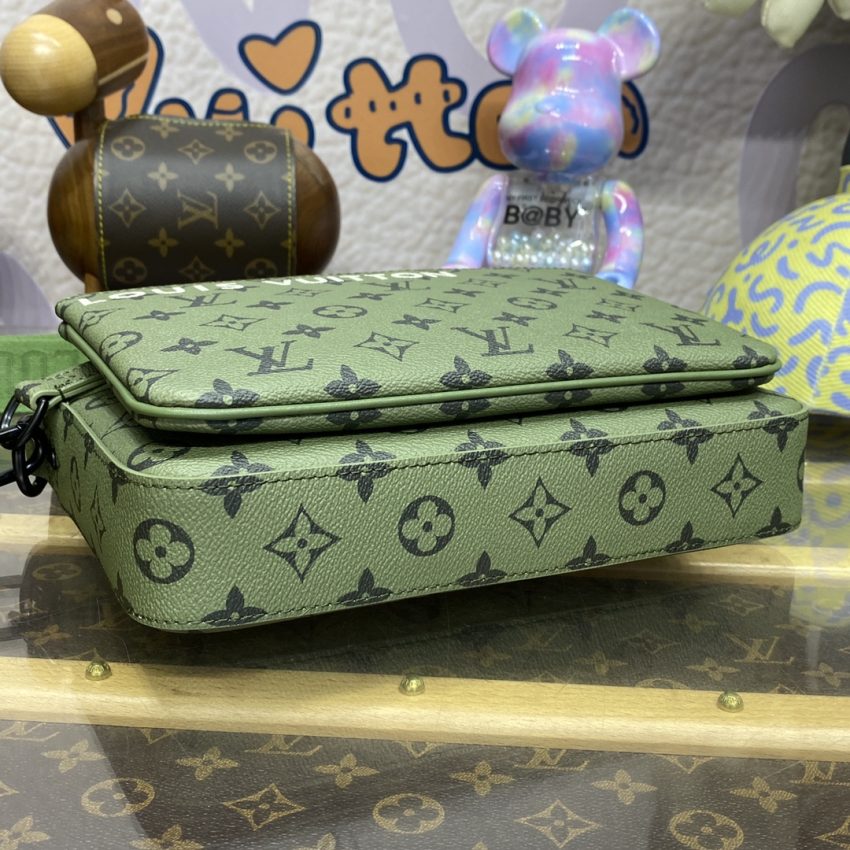 louis vuitton trio messenger green 3