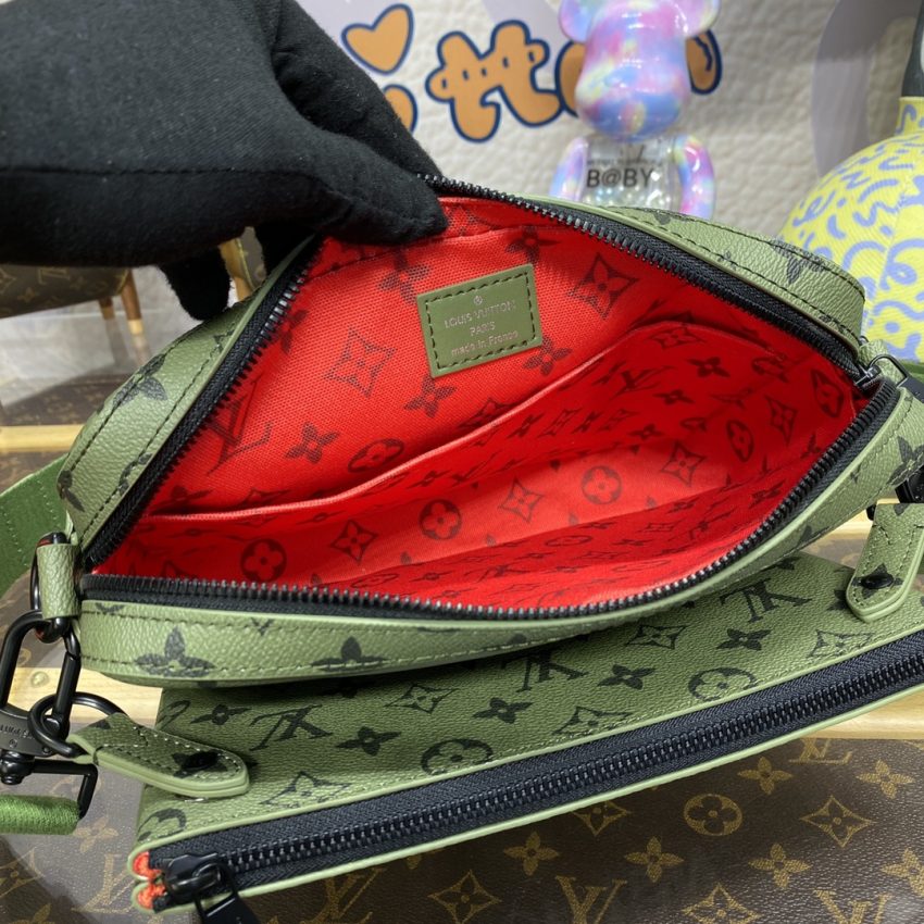 louis vuitton trio messenger green 5