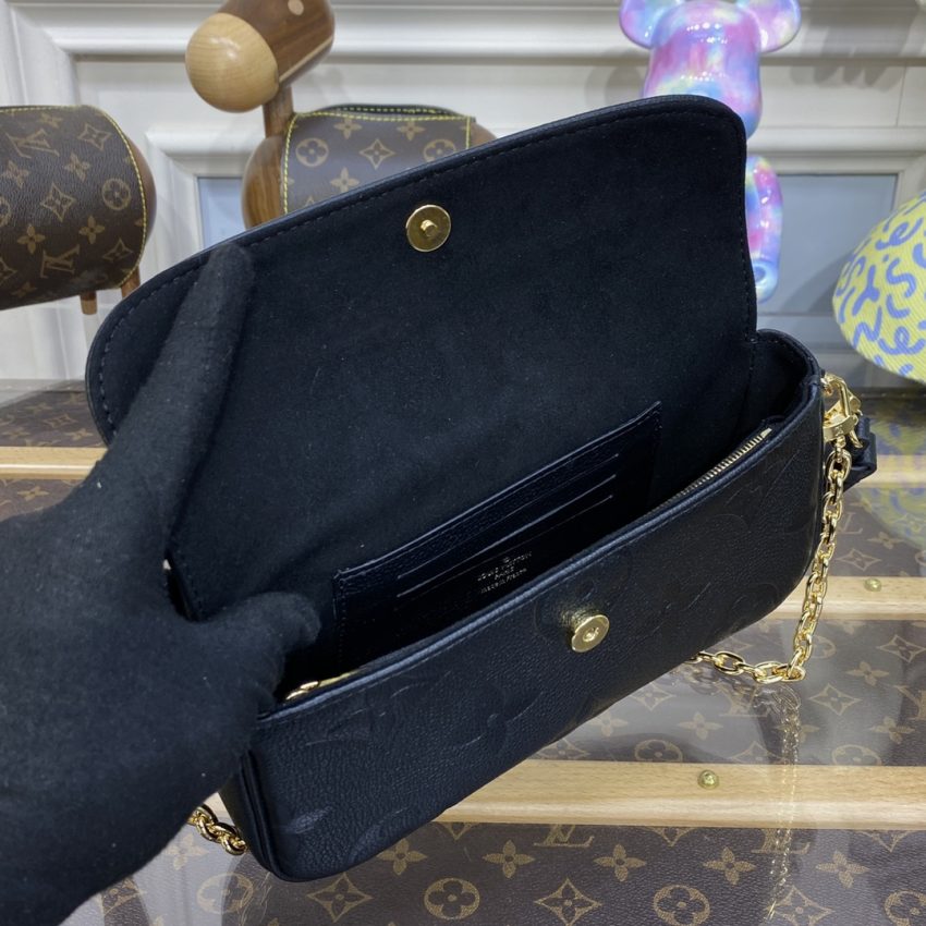 louis vuitton wallet on chain ivy black 5