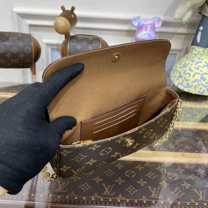 louis vuitton wallet on chain ivy brown 3