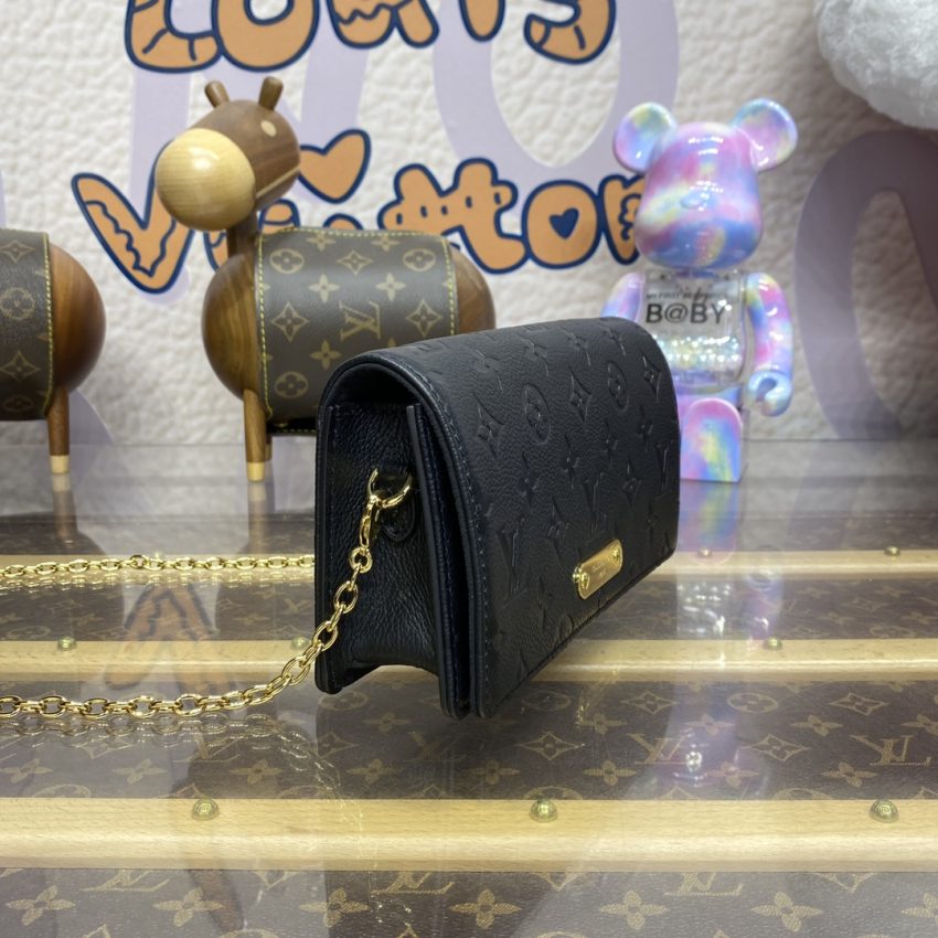 louis vuitton wallet on chain lily black 3