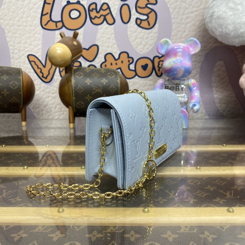 louis vuitton wallet on chain lily sky blue 2