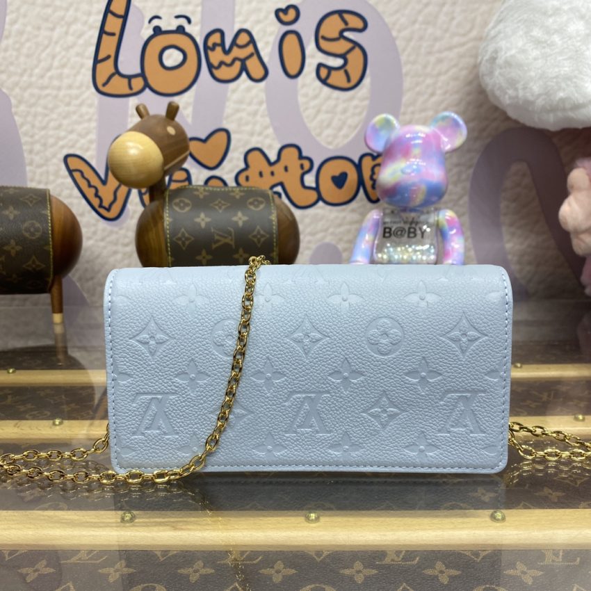louis vuitton wallet on chain lily sky blue 3