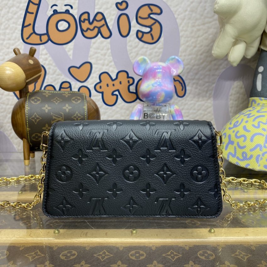 louis vuitton wallet on chain metis black 4
