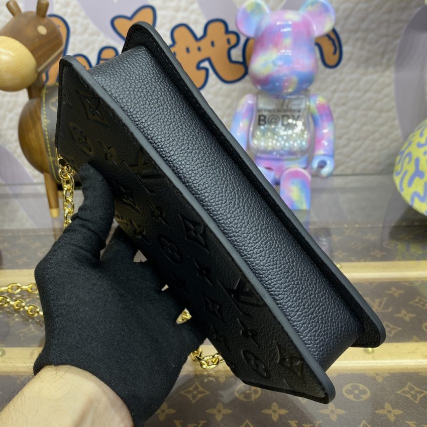 louis vuitton wallet on chain metis black 7