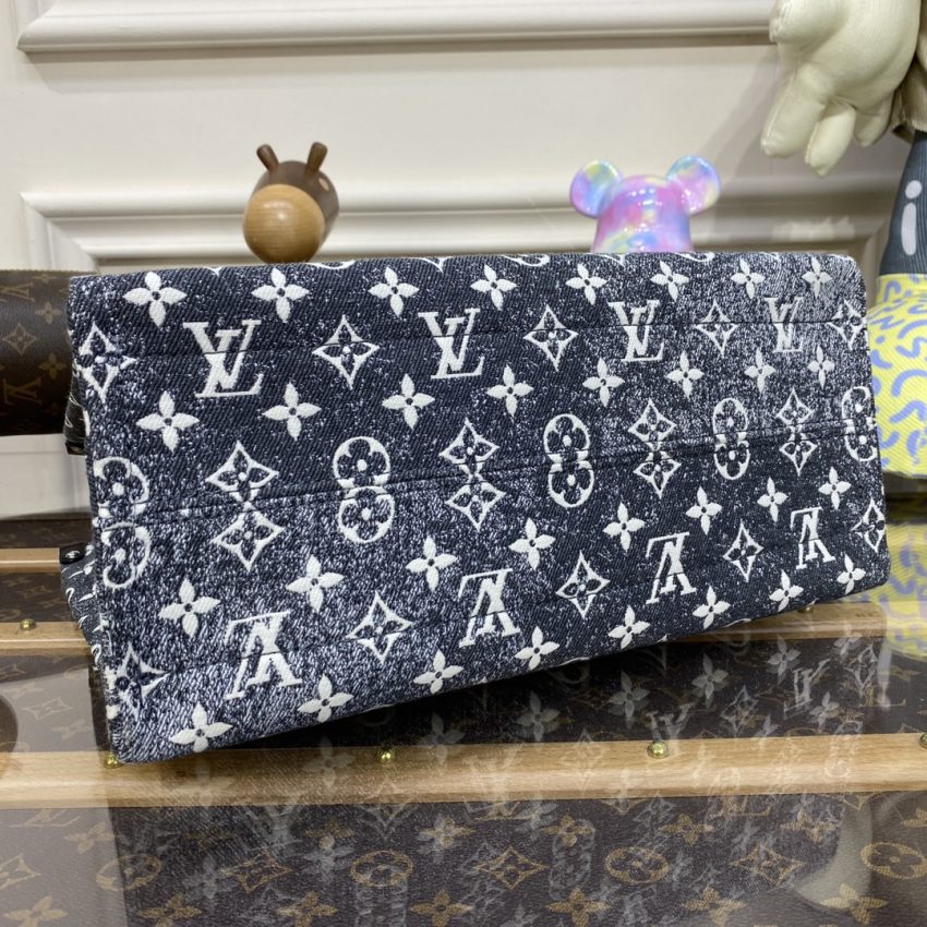 lv onthego black denim 5