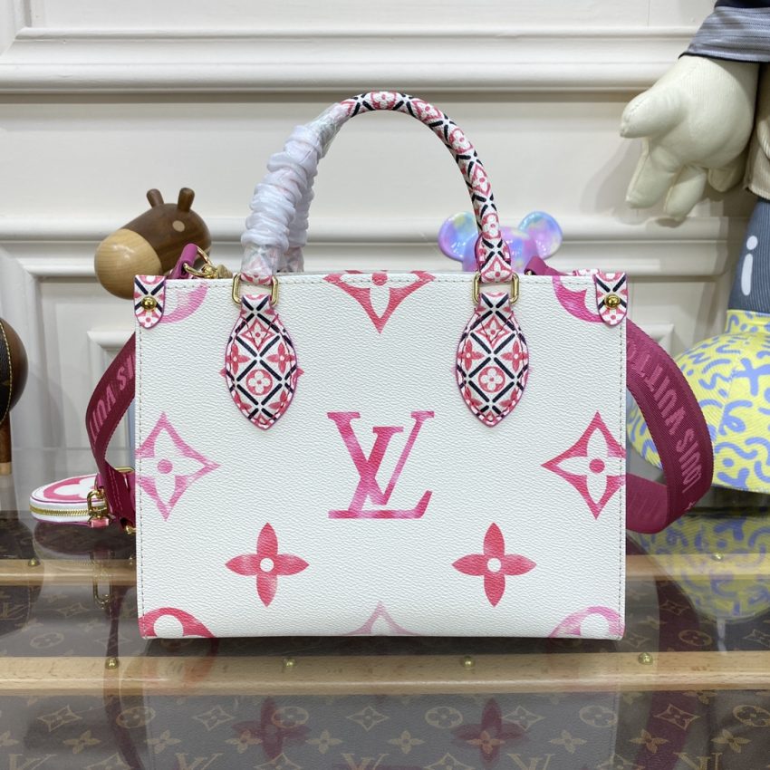 lv onthego pm pinkwhite 5