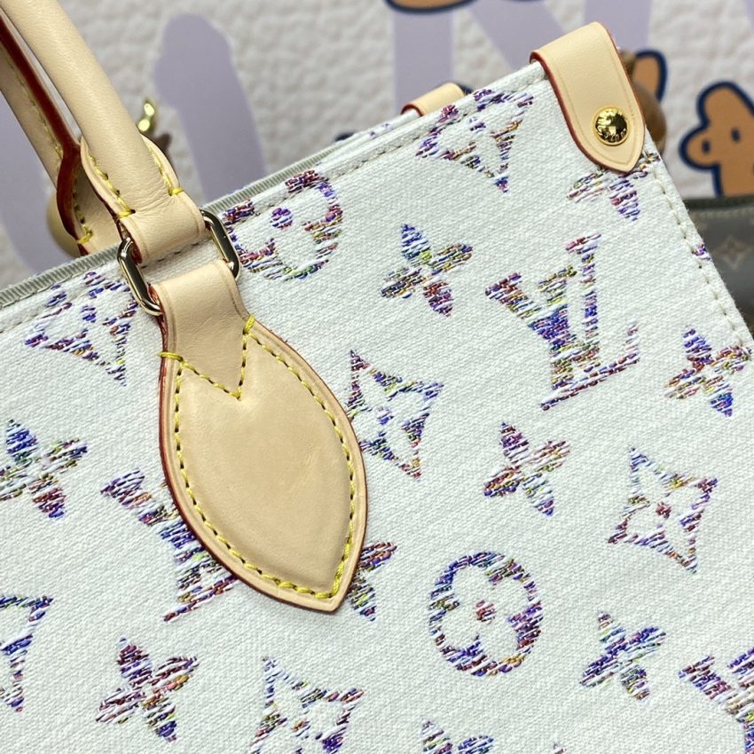 lv onthego white denim 2