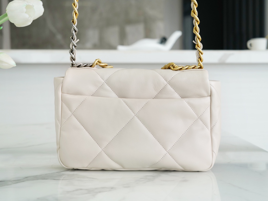 milk-tea5 Chanel 19 Flap Bag Mink Tea - chanel 19 milk tea dupe detail 4
