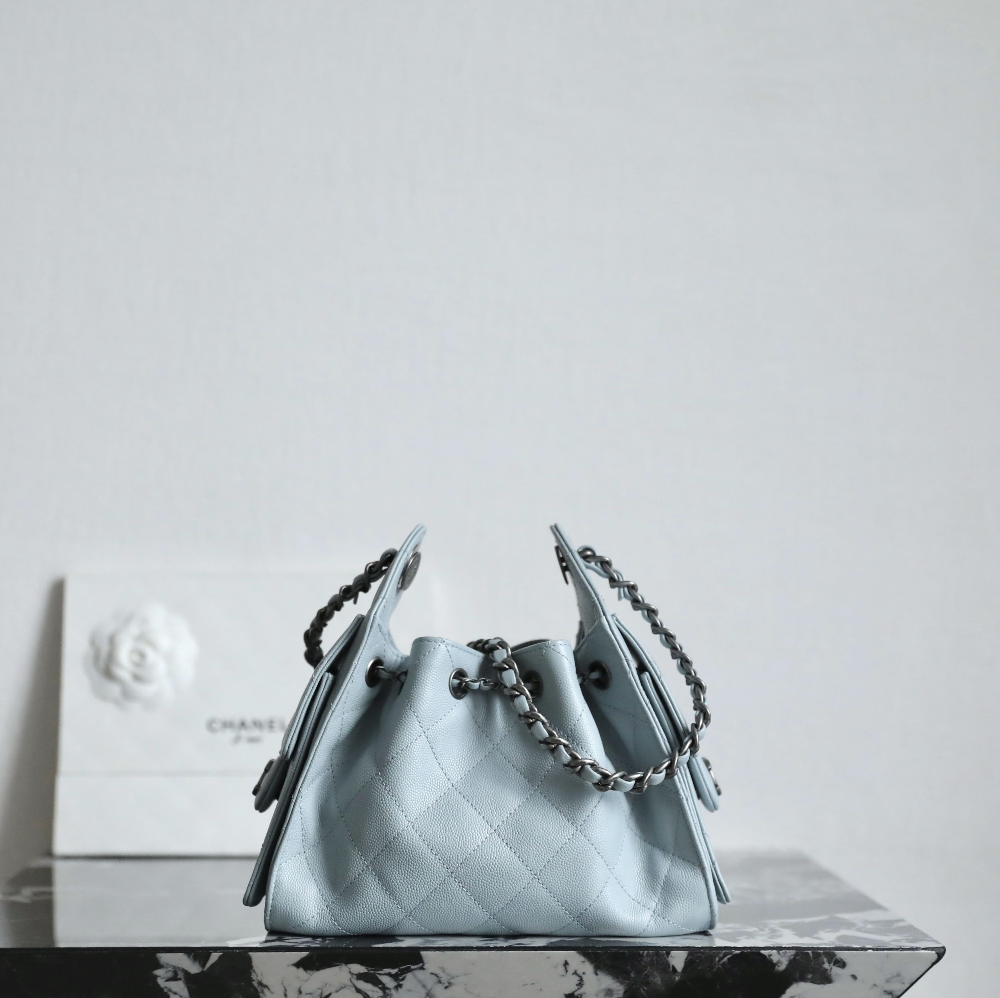 Chanel 25 Mini Bag Mineral - chanel 25 mini mineral replica detail 1