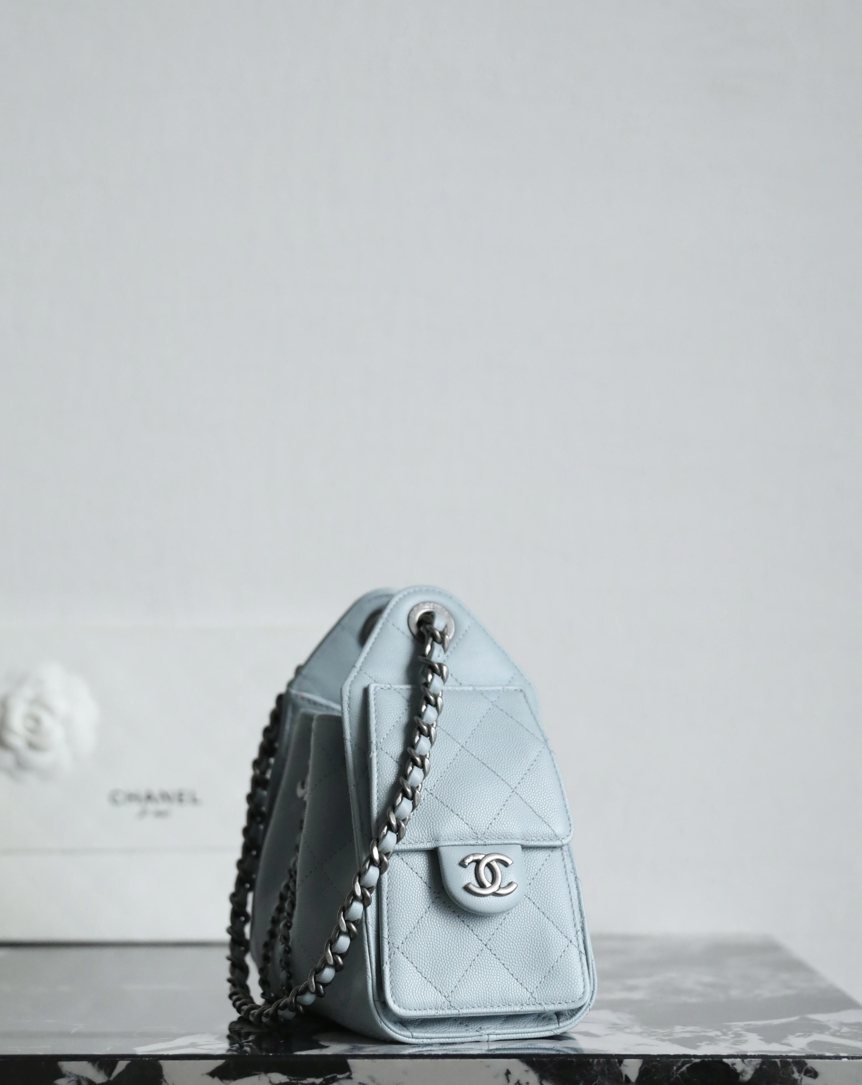 Chanel 25 Mini Bag Mineral - chanel 25 mini mineral replica detail 4