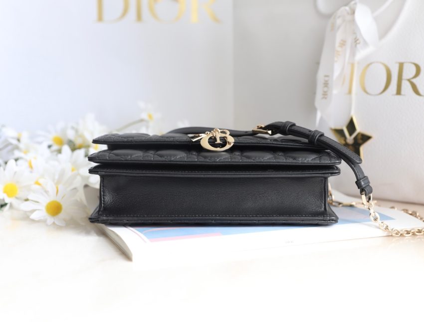 my dior top handle bag black 5