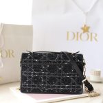 my dior top handle bag black canvas 3