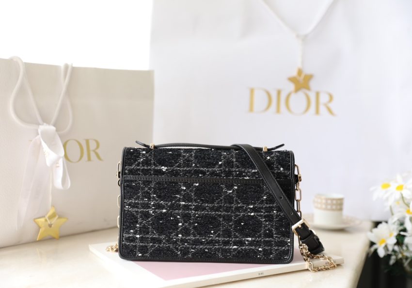 my dior top handle bag black canvas 3