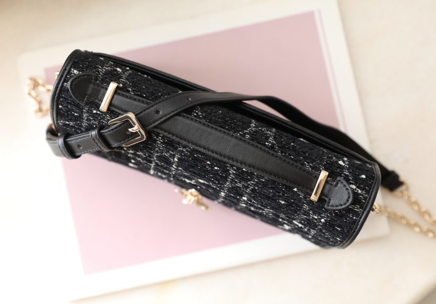 my dior top handle bag black canvas 4