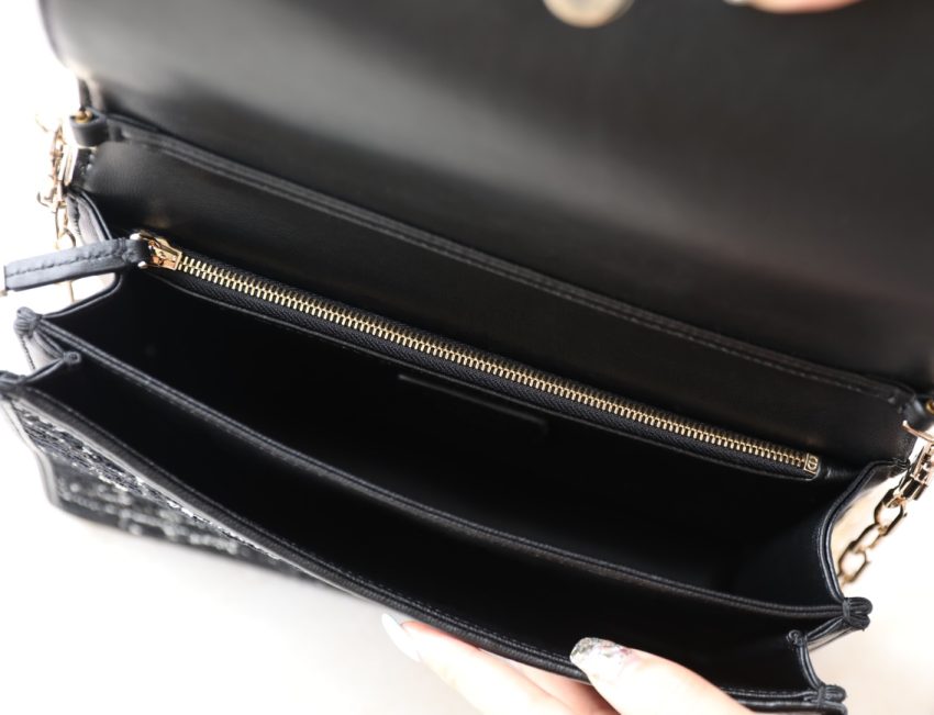 my dior top handle bag black canvas 8
