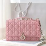 my dior top handle bag pink 2