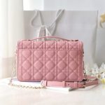 my dior top handle bag pink 3