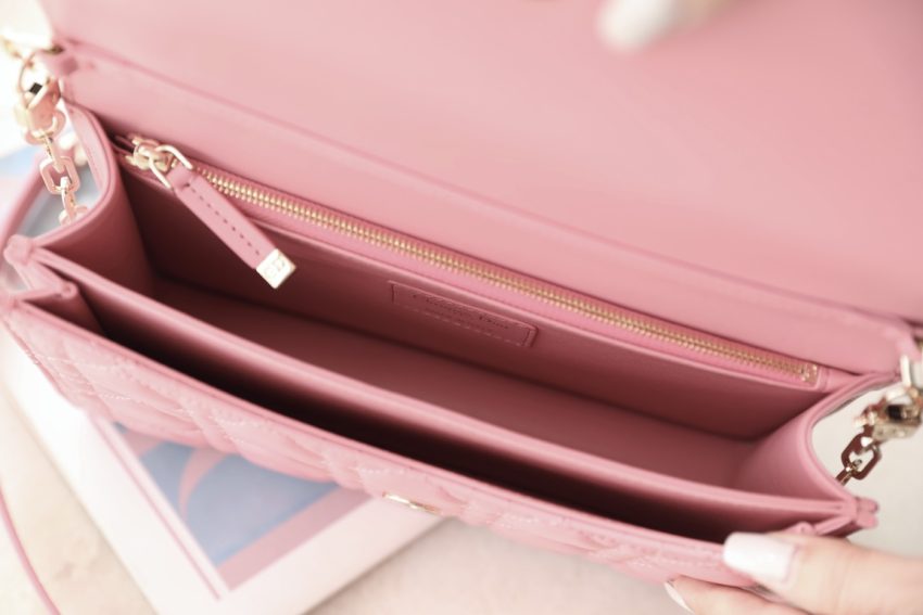 my dior top handle bag pink 8