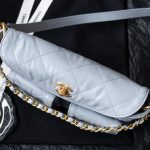 Chanel 24P Messenger Hobo Pale Blue - fake chanel hobo pale blue detail 2