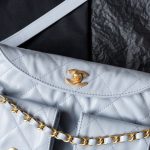 Chanel 24P Messenger Hobo Pale Blue - fake chanel hobo pale blue detail 4