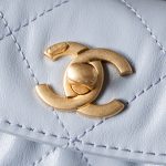 Chanel 24P Messenger Hobo Pale Blue - fake chanel hobo pale blue detail 7