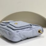 Chanel 24P Messenger Hobo Pale Purple - chanel messenger purple replica detail 2