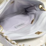 Chanel 24P Messenger Hobo Pale Purple - chanel messenger purple replica detail 4