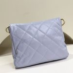 Chanel 24P Messenger Hobo Pale Purple - chanel messenger purple replica detail 5