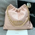 Chanel 22 Medium Bag Pale Pink